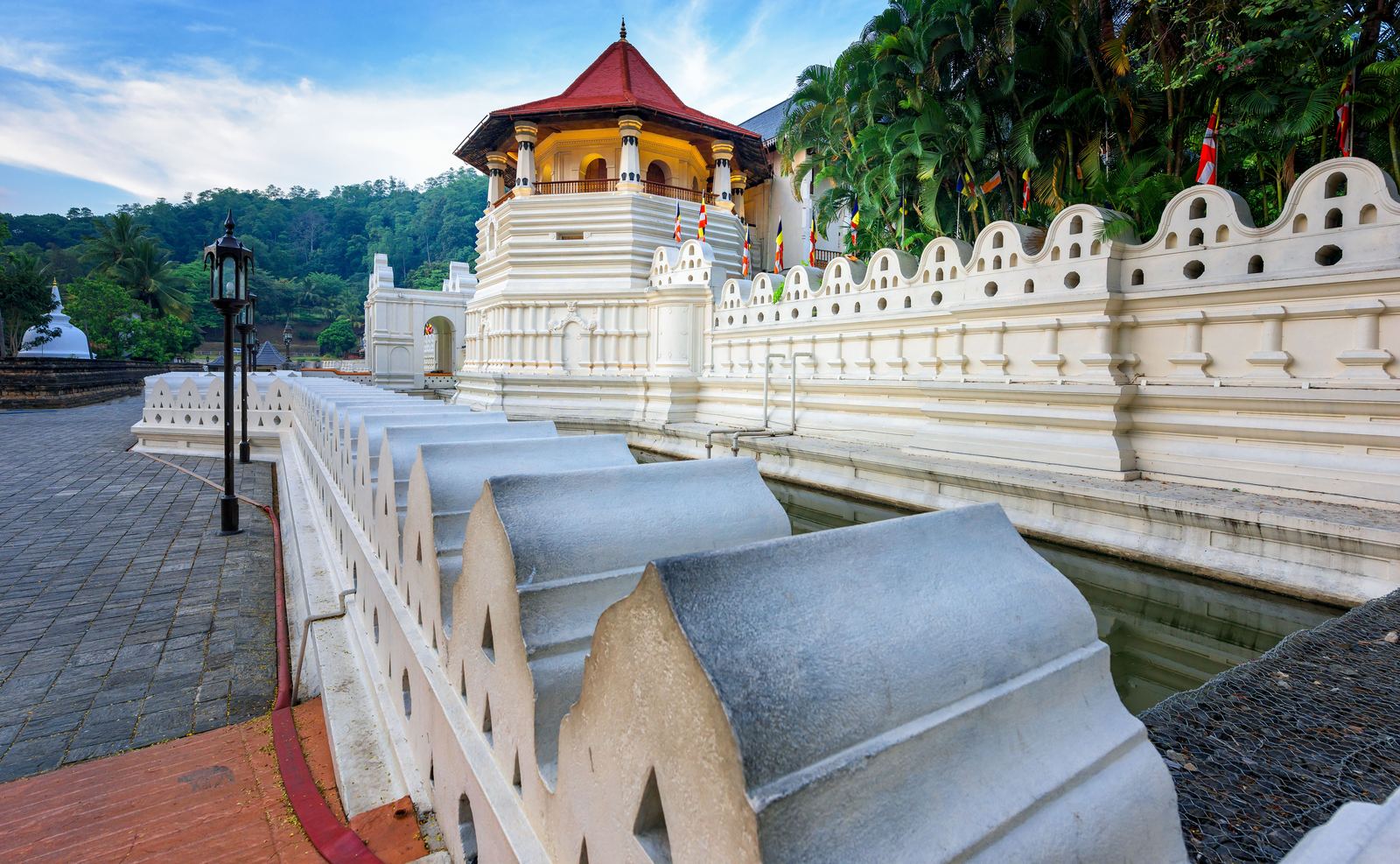 Temple of the Sacred Tooth Relic in Kandy, Sri Lanka